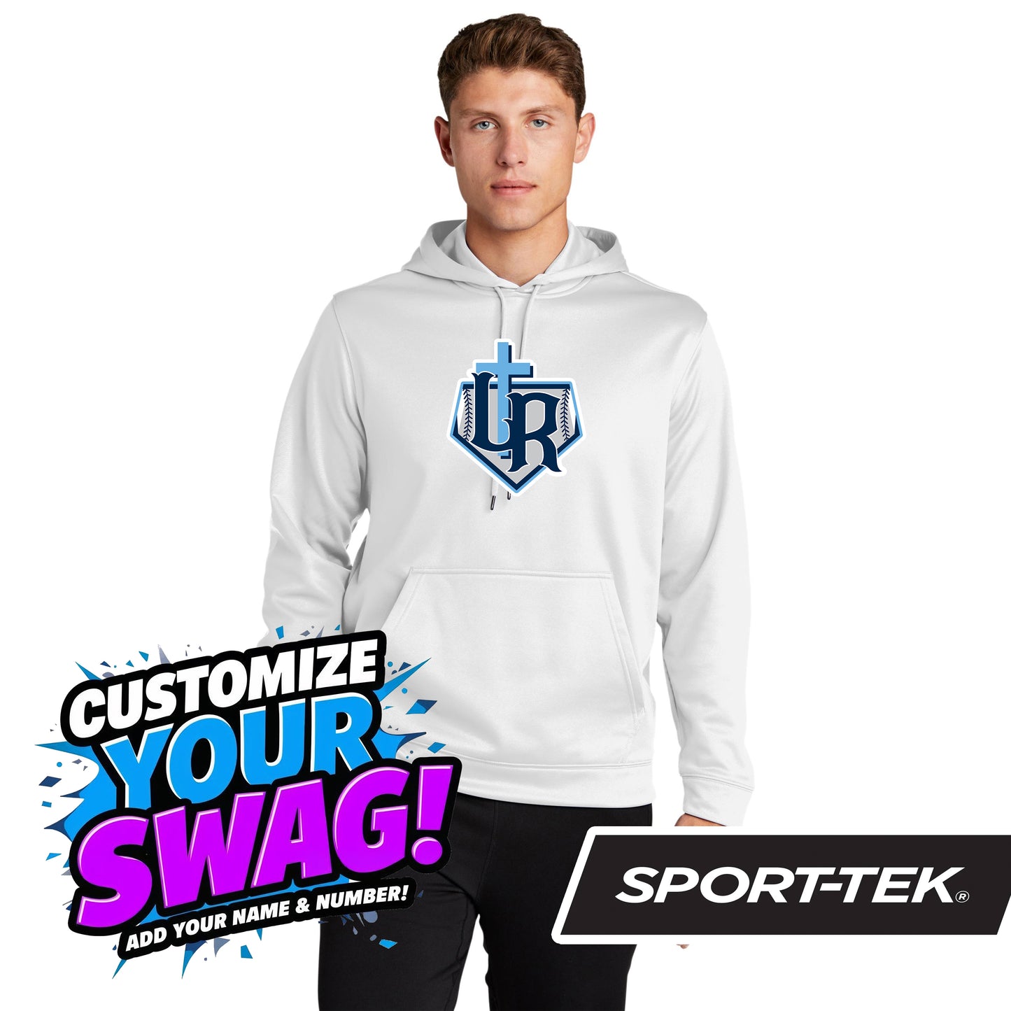 Sport-Tek Sport-Wick Fleece Hooded Pullover F244 - Reign Baseball