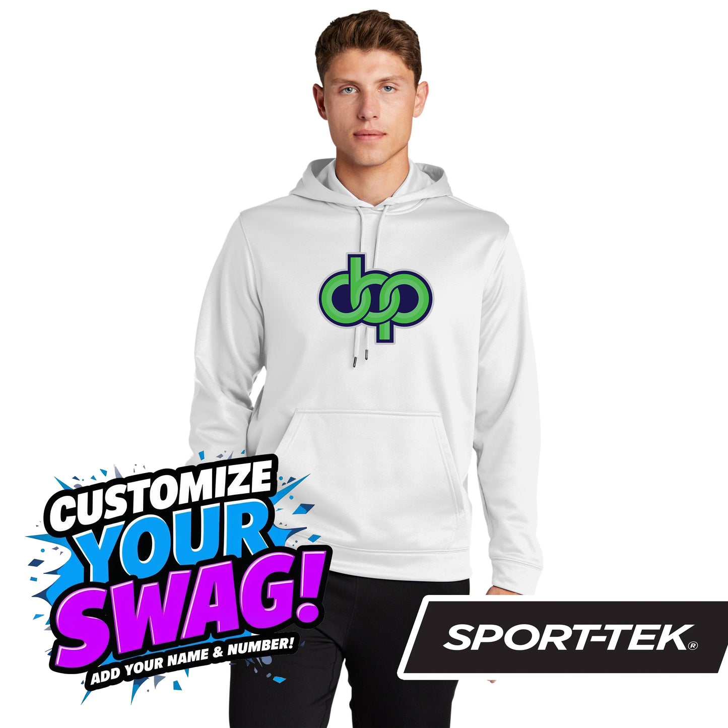 Sport-Tek Sport-Wick Fleece Hooded Pullover F244 - OBP