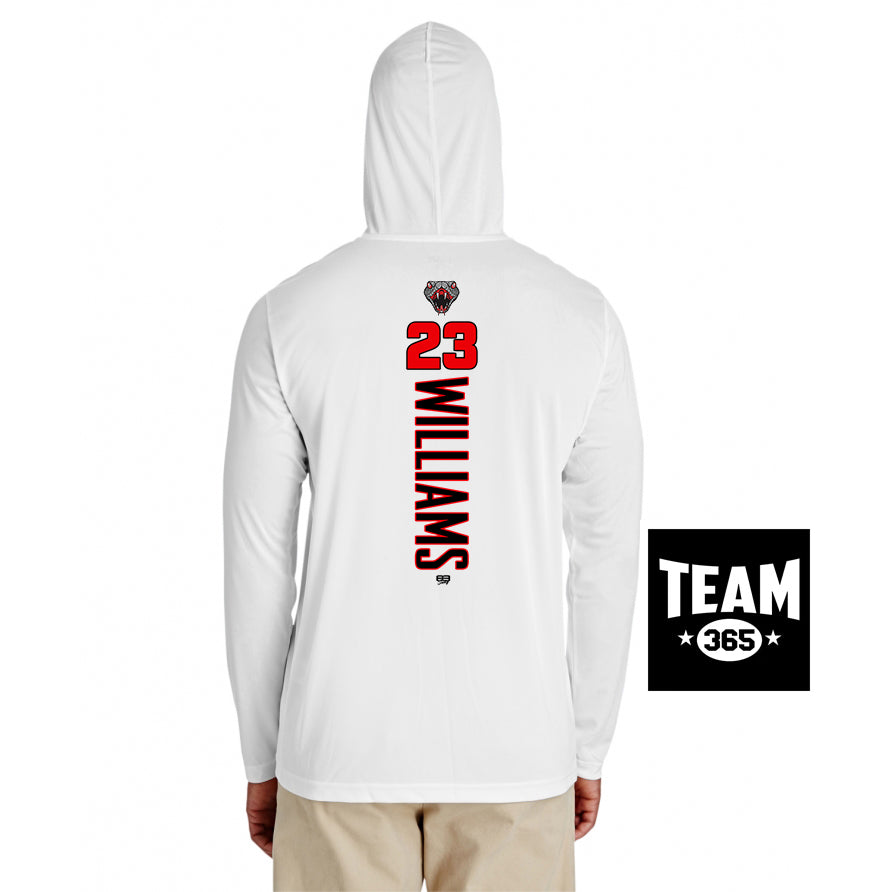 Team 365 Youth & Men's Zone Performance Hoodie - Black Creek Cottonmouths