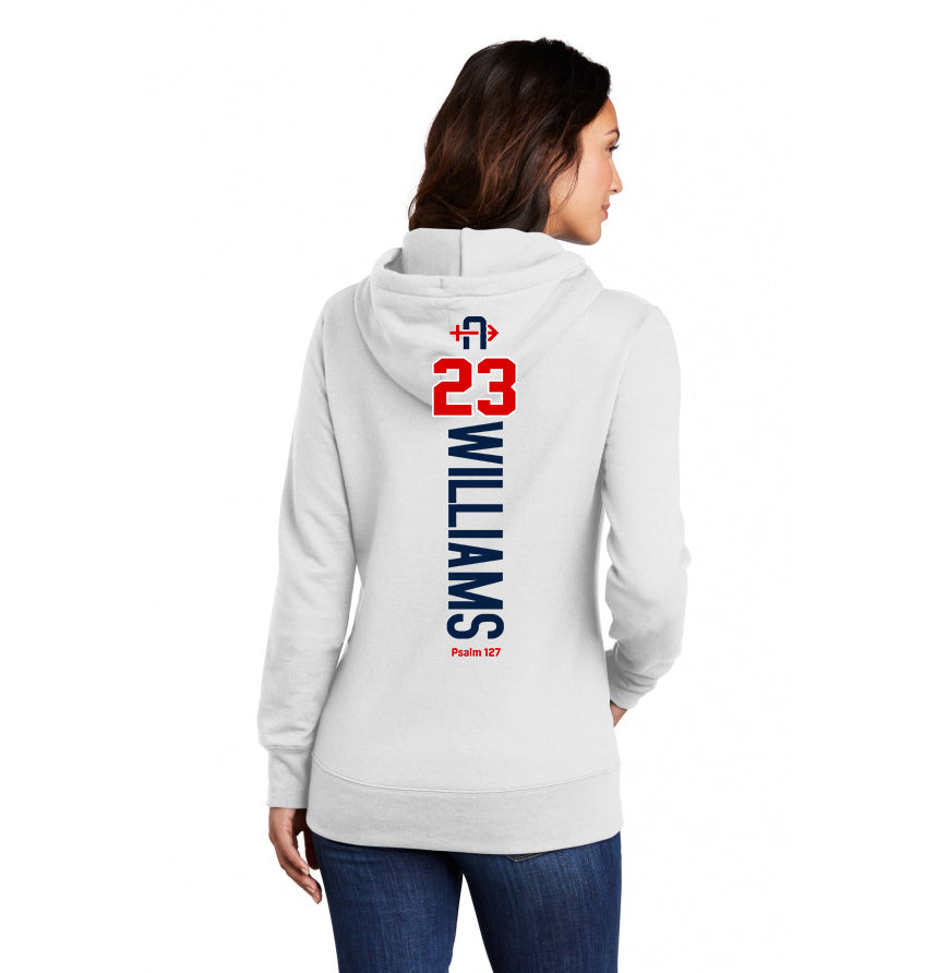 Port & Company Women's Core Fleece Pullover Hooded Sweatshirt LPC78H - Arrows Baseball