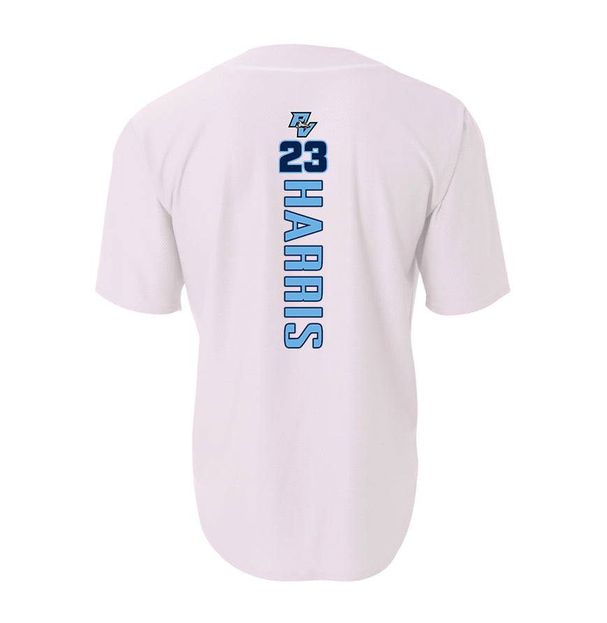 A4 Apparel N4184 Game Day Classic Baseball Jersey - PVAA Sharks