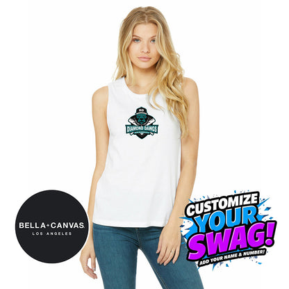 Bella + Canvas B6003 Women's Jersey Muscle Tank - Diamond Dawgs Baseball