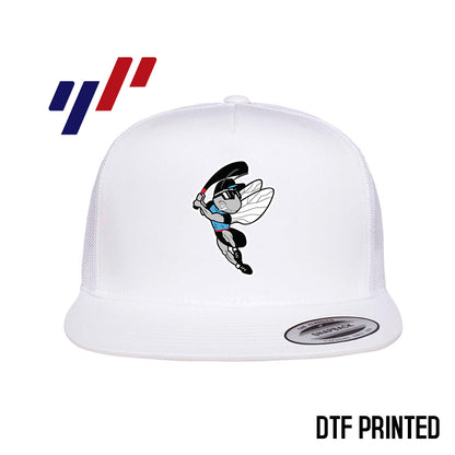 Yupoong 6006 Adult 5-Panel Classic Trucker Hat - DTF PRINTED - NBC Gnats Baseball