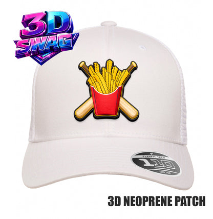 TEAM RALLY FRIES - 3D PATCH TEAM HATS - Flexfit 110M Mesh Hat