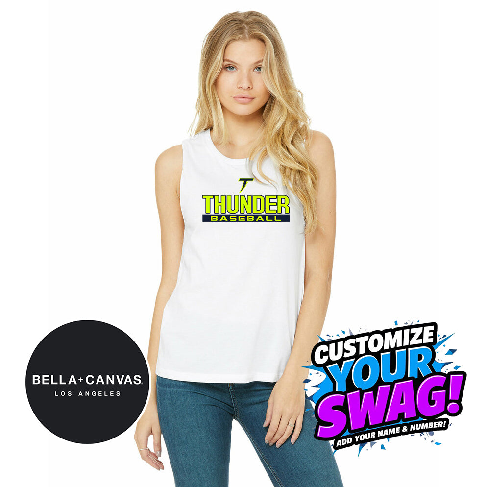 Bella + Canvas B6003 Women's Jersey Muscle Tank - Ponte Vedra Thunder Baseball