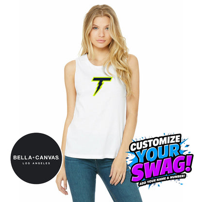 Bella + Canvas B6003 Women's Jersey Muscle Tank - Ponte Vedra Thunder Baseball