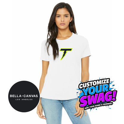 Bella + Canvas B6400 Women's Relaxed Jersey Short-Sleeve T-Shirt - Ponte Vedra Thunder Baseball