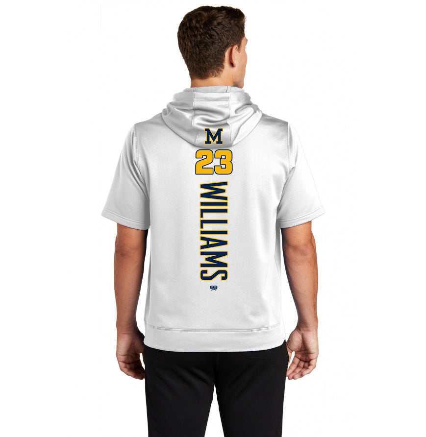 Sport-Tek Sport-Wick Fleece Short Sleeve Hooded Pullover ST251 - Midland Baseball