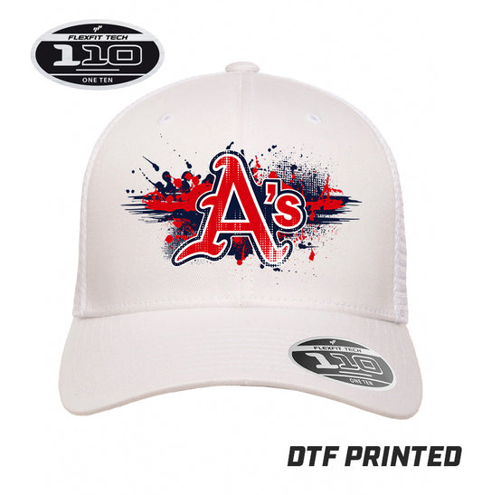 Flexfit 110M Adult 110reg Mesh Cap DTF PRINTED - Little Rock A's Baseball
