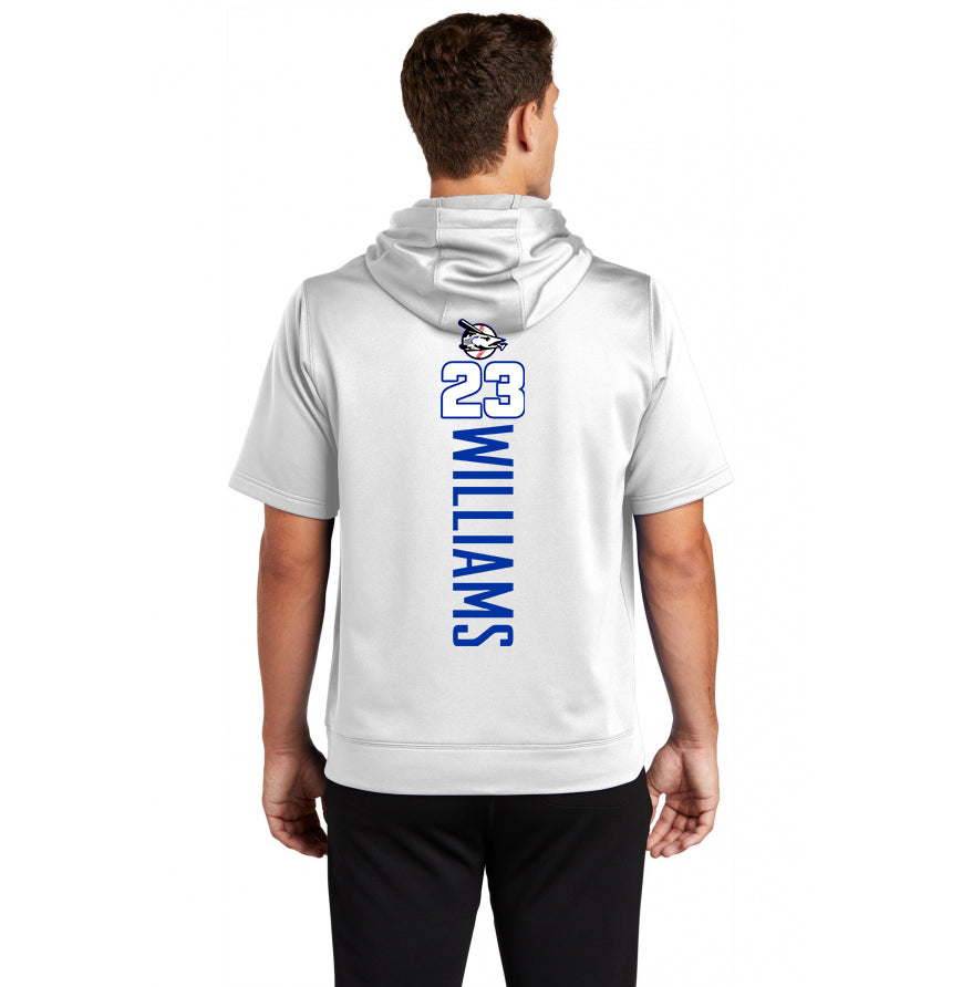Sport-Tek Sport-Wick Fleece Short Sleeve Hooded Pullover - Jax Beach Baseball