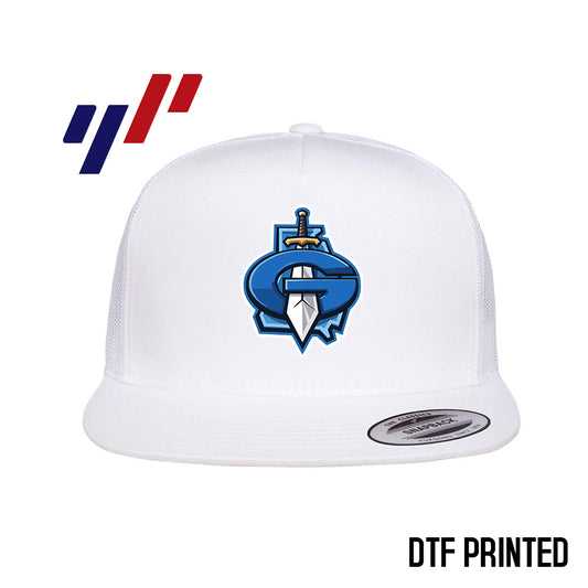 Yupoong 6006 Adult 5-Panel Classic Trucker Hat - DTF PRINTED - Georgia Titans Elite Baseball