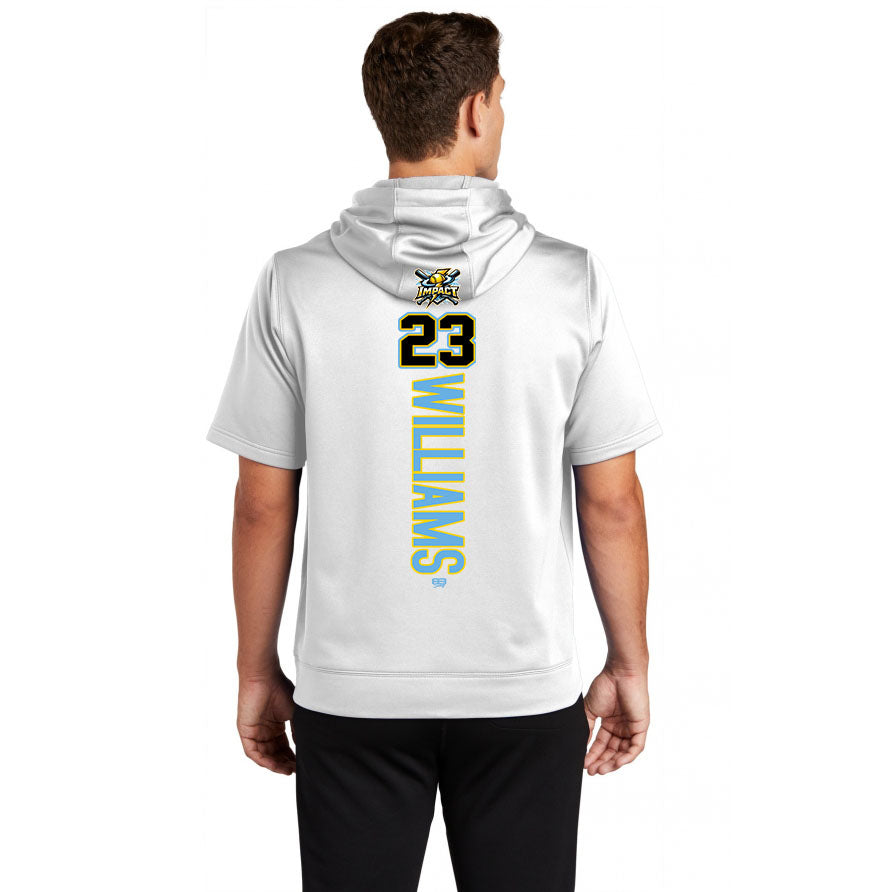 Sport-Tek Sport-Wick Fleece Short Sleeve Hooded Pullover ST251 - Impact Softball - Massachusetts