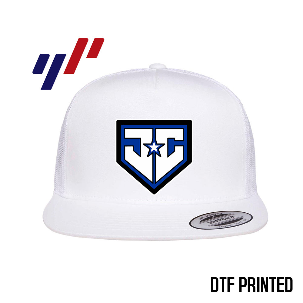 Yupoong 6006 Adult 5-Panel Classic Trucker Hat - DTF PRINTED - JCB Diamond Kings Baseball