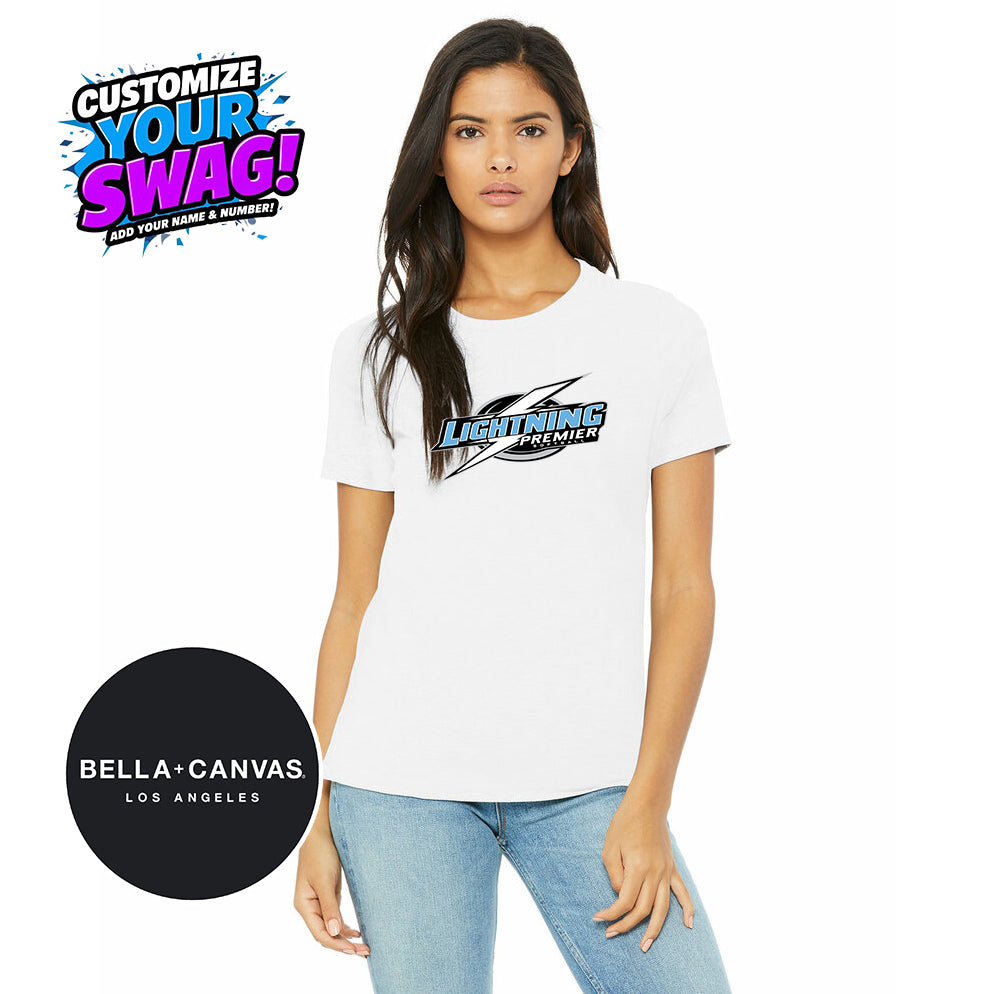Bella + Canvas B6400 Women's Relaxed Jersey Short-Sleeve T-Shirt - Lightning Premier Softball