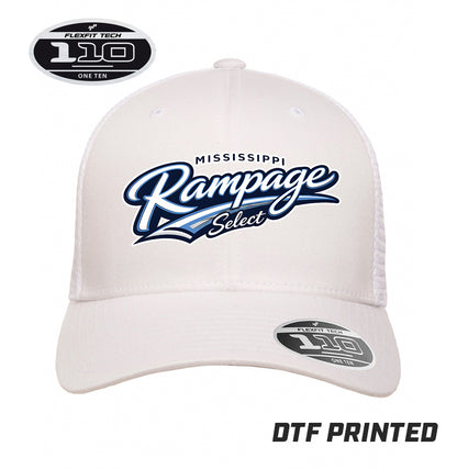 Flexfit 110M Adult 110reg Mesh Cap DTF PRINTED - Mississippi Rampage Select Softball