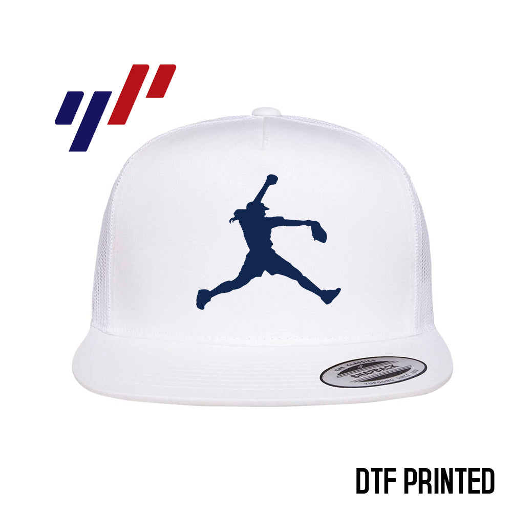 Yupoong 6006 Adult 5-Panel Classic Trucker Hat - DTF PRINTED - KY Rockers Softball