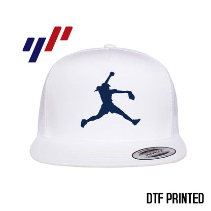 Yupoong 6006 Adult 5-Panel Classic Trucker Hat - DTF PRINTED - KY Rockers Softball