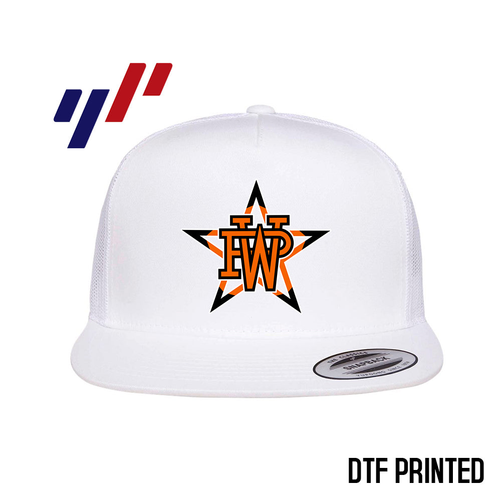 Yupoong 6006 Adult 5-Panel Classic Trucker Hat - DTF PRINTED - Winter Park All-Stars