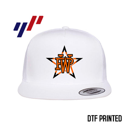 Yupoong 6006 Adult 5-Panel Classic Trucker Hat - DTF PRINTED - Winter Park All-Stars