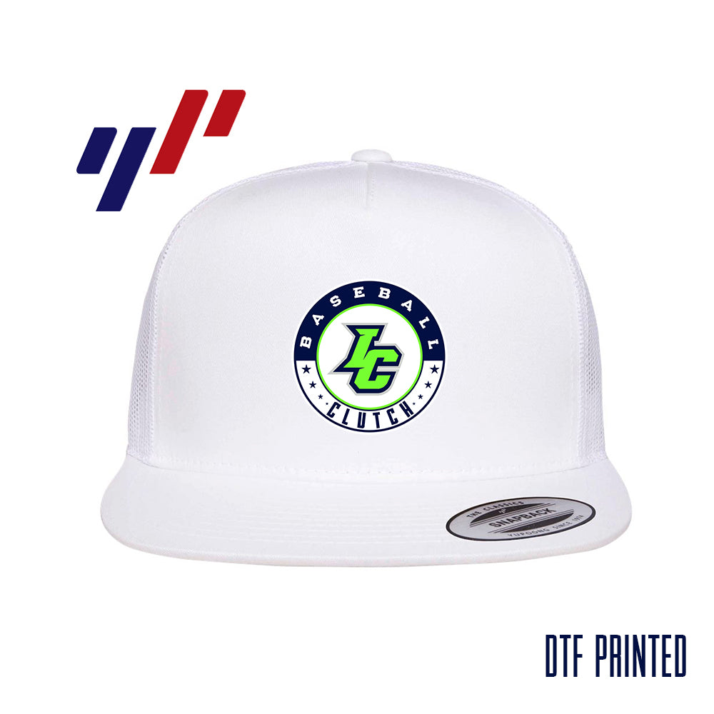 Yupoong 6006 Adult 5-Panel Classic Trucker Hat - DTF PRINTED - Indy Clutch Baseball