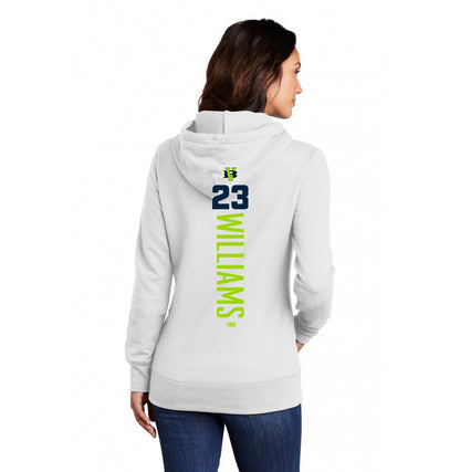 Port & Company Women's Core Fleece Pullover Hooded Sweatshirt LPC78H - VB Bombers Baseball
