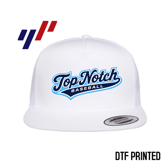 Yupoong 6006 Adult 5-Panel Classic Trucker Hat - DTF PRINTED - Top Notch Baseball