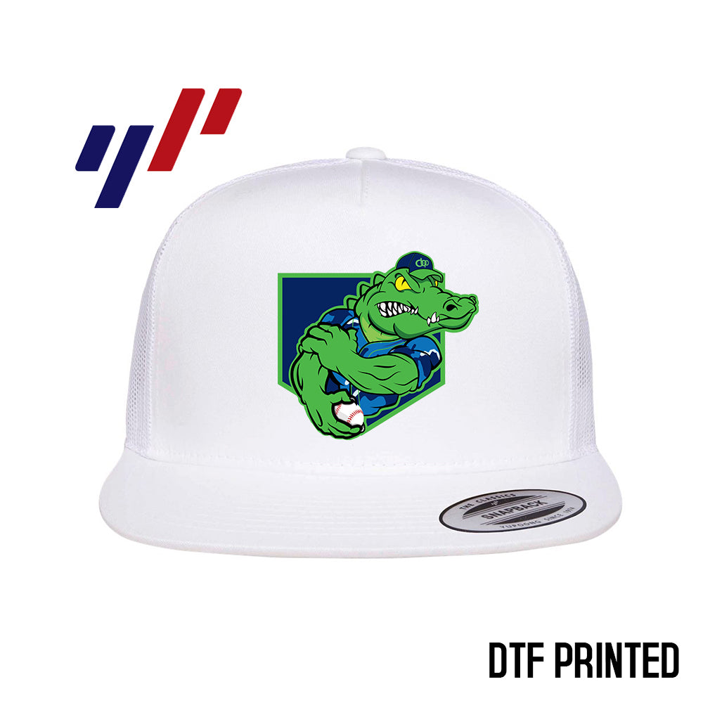 Yupoong 6006 Adult 5-Panel Classic Trucker Hat - DTF PRINTED - OBP - Swamp Kings