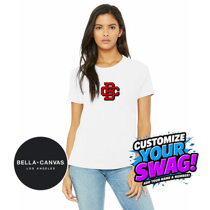Bella + Canvas B6400 Women's Relaxed Jersey Short-Sleeve T-Shirt - Creeks Baseball Club - CBC