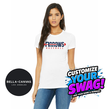 Bella + Canvas 6004 Women's The Favorite T-Shirt - Arrows Baseball