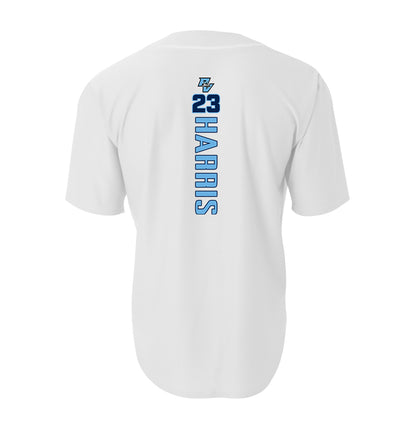 A4 Apparel N4184 Game Day Classic Baseball Jersey - PVAA Sharks