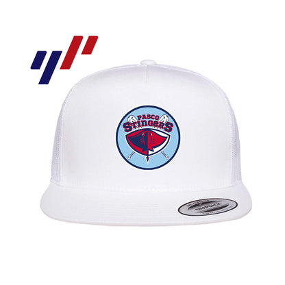 Yupoong 6006 Adult 5-Panel Classic Trucker Hat - DTF PRINTED - Pasco Stingers Baseball