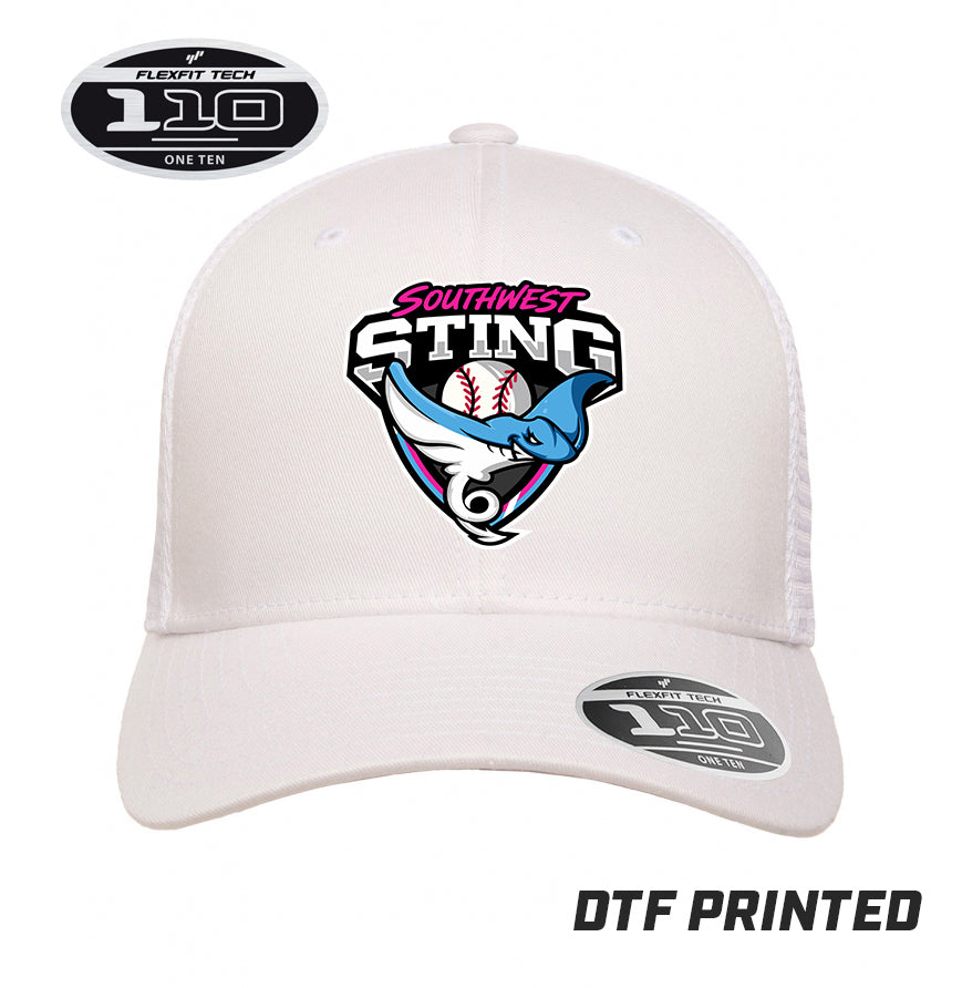 Flexfit 110M Adult 110reg Mesh Cap DTF PRINTED - Southwest Sting Baseball