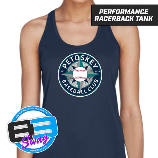 Petoskey Baseball Club - Women's Zone Performance Racerback Tank - 83Swag