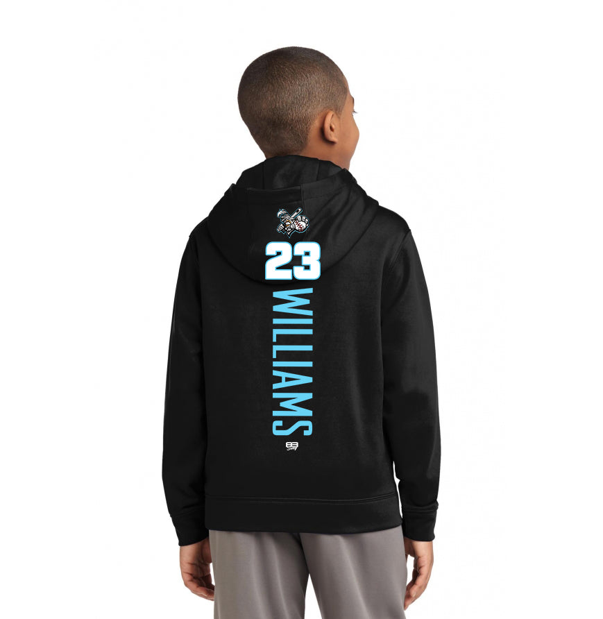 Sport-Tek Youth Sport-Wick Fleece Hooded Pullover YST244 - Knights Baseball