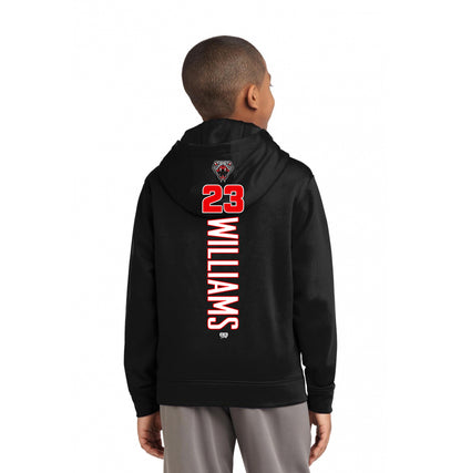 Sport-Tek Youth Sport-Wick Fleece Hooded Pullover YST244 - Black Creek Cottonmouths
