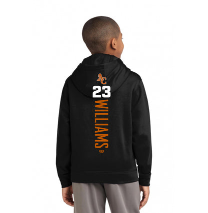 Sport-Tek Youth Sport-Wick Fleece Hooded Pullover YST244 - Ancient City Reds