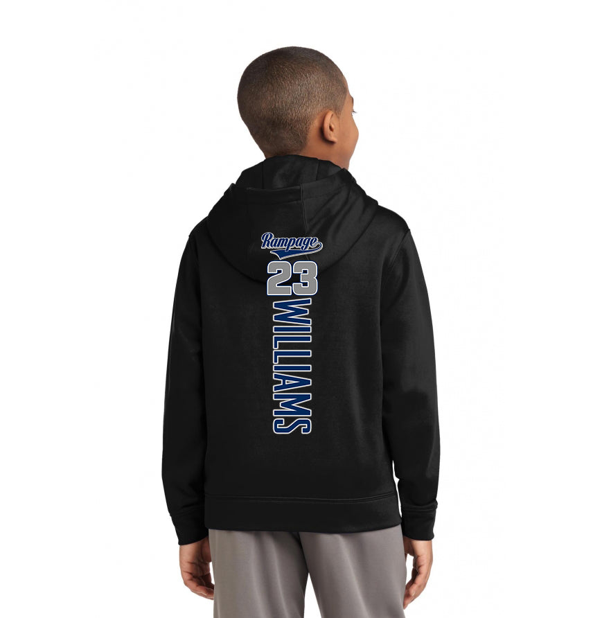 Sport-Tek Youth Sport-Wick Fleece Hooded Pullover - Mississippi Rampage