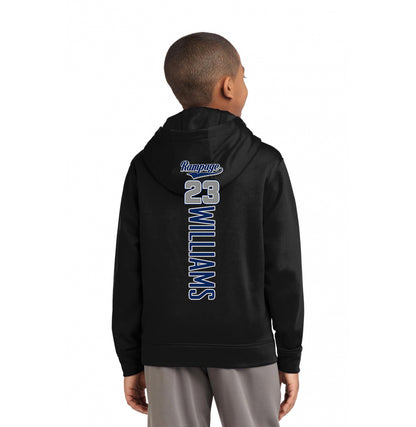 Sport-Tek Youth Sport-Wick Fleece Hooded Pullover - Mississippi Rampage