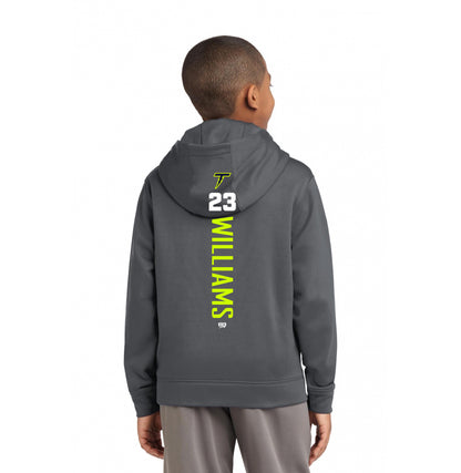 Sport-Tek Youth Sport-Wick Fleece Hooded Pullover YST244 - Ponte Vedra Thunder Baseball