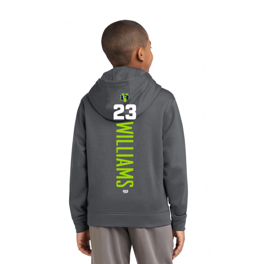 Sport-Tek Youth Sport-Wick Fleece Hooded Pullover YST244 - VB Bombers Baseball