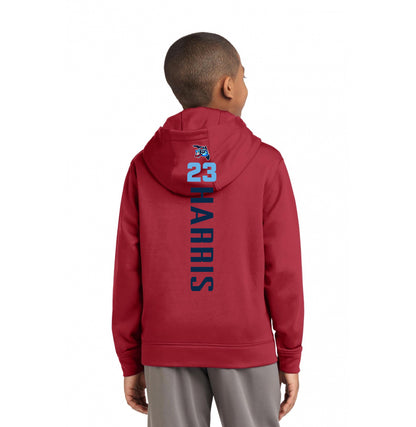 Sport-Tek Youth Sport-Wick Fleece Hooded Pullover YST244 - FCA Blueclaws Baseball