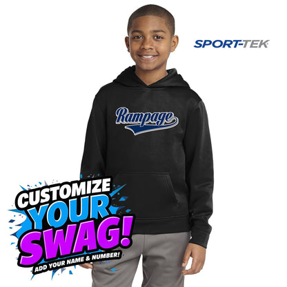 Sport-Tek Youth Sport-Wick Fleece Hooded Pullover - Mississippi Rampage