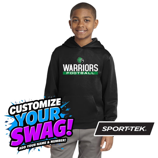 Sport-Tek Youth Sport-Wick Fleece Hooded Pullover YST244 - Hopatcong Warriors Football