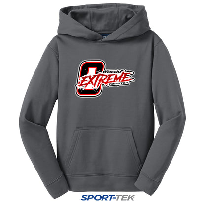 Sport-Tek Youth Sport-Wick Fleece Hooded Pullover - Oviedo Extreme Softball