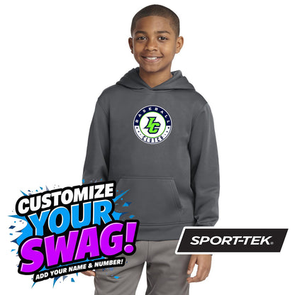 Sport-Tek Youth Sport-Wick Fleece Hooded Pullover YST244 - Indy Clutch Baseball