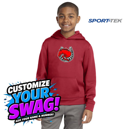 Sport-Tek Youth Sport-Wick Fleece Hooded Pullover - Stillwater Hockey