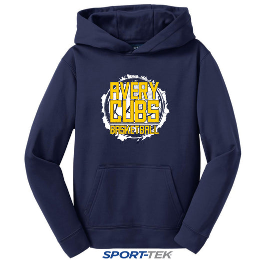 Sport-Tek Youth Sport-Wick Fleece Hooded Pullover - Avery Cubs