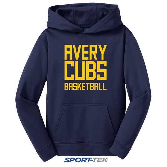 Sport-Tek Youth Sport-Wick Fleece Hooded Pullover - Avery Cubs