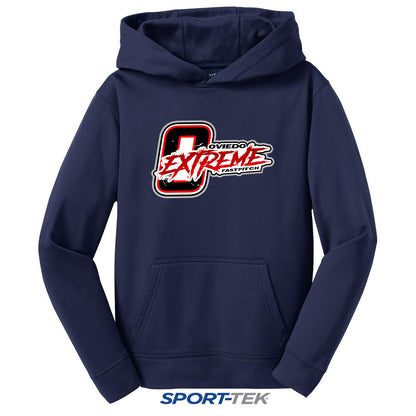Sport-Tek Youth Sport-Wick Fleece Hooded Pullover - Oviedo Extreme Softball