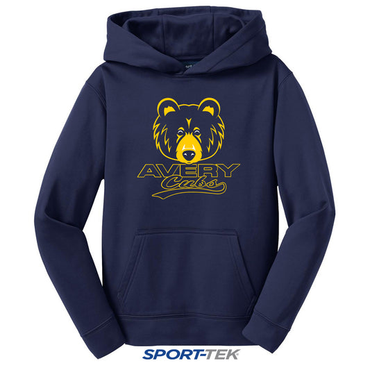 Sport-Tek Youth Sport-Wick Fleece Hooded Pullover - Avery Cubs